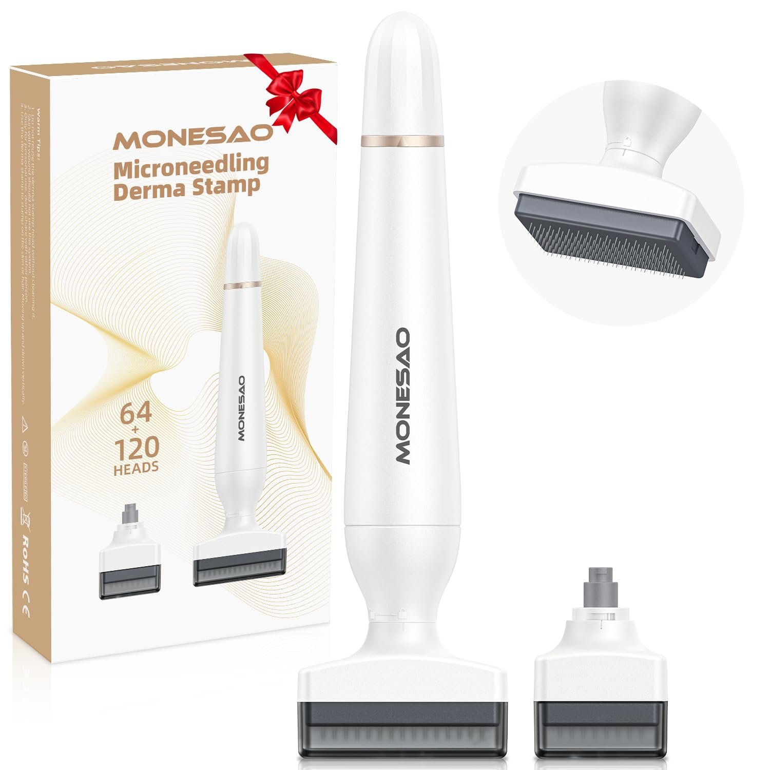 Derma stamp microneedling tool